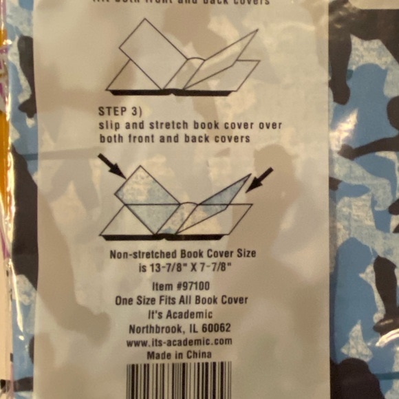 NWT It’s Academic One Size Fits All! Book Cover mc - Picture 5 of 7